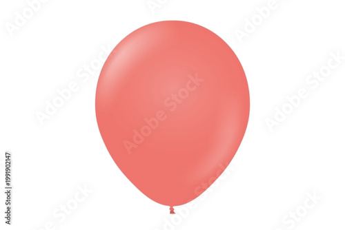 red balloon on a transparent background