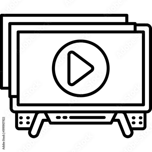 binge mode Outline Icon