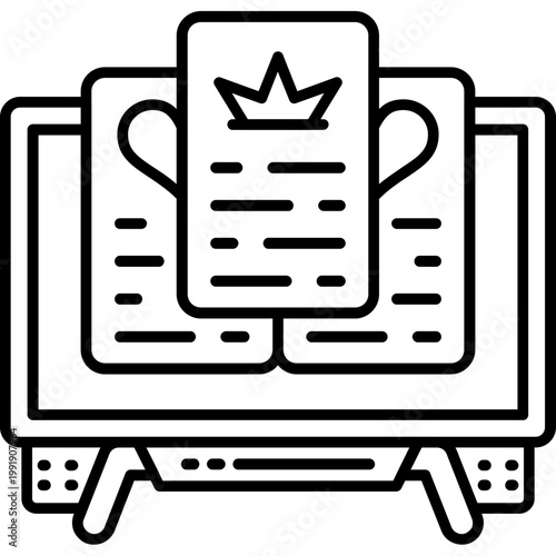 subscription plan Outline Icon