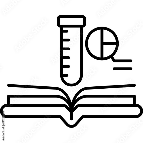 Scientific Discovery Outline Icon