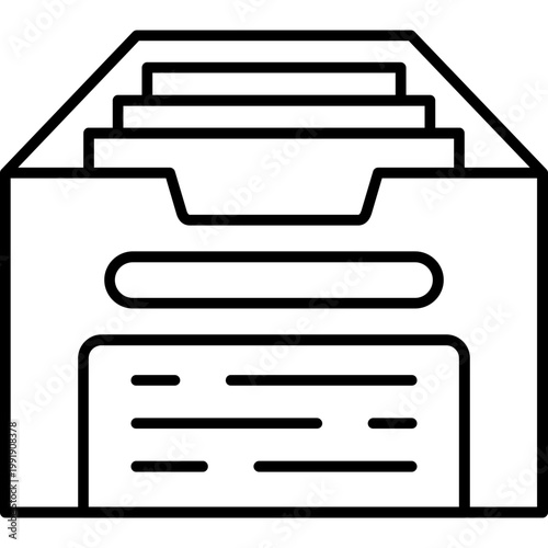 Research Archive Outline Icon