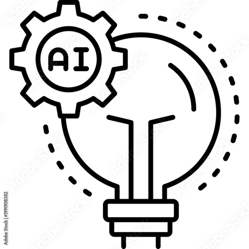 Tech Innovation Outline Icon