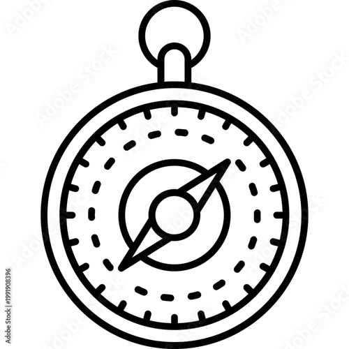 Development Compass Outline Icon