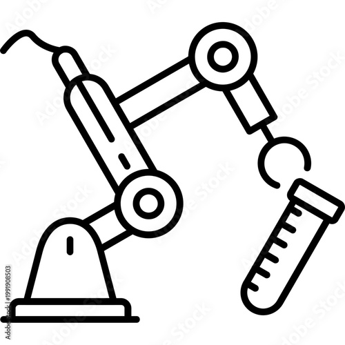 Experiment Robotics Outline Icon