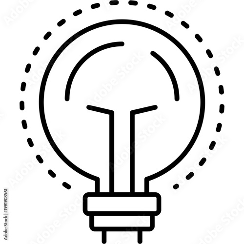 Innovation Lightbulb Outline Icon