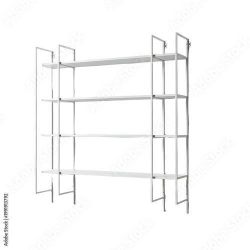 Modern Adjustable Metal Shelving Unit for Home and Office Storage