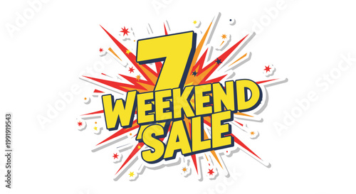Weekend Sale 7 Days Special Offer Discount Promotion Banner