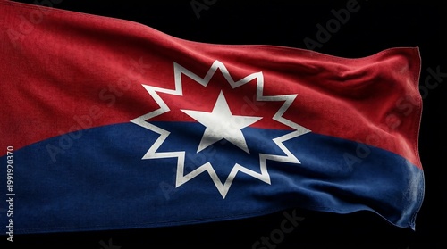 Juneteenth celebration flag waves freely symbolizing Black freedom and Emancipation on June 19