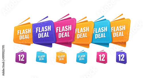 Flash Deal Sale Labels & Badges - Special Offer Icons