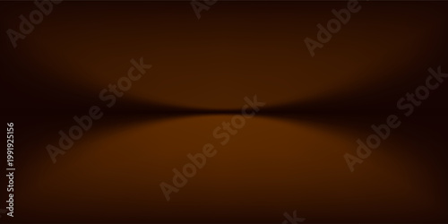 Abstract gradient podium background. Empty orange 3D studio background. Clean scene for product presentation mockup template. eps 10