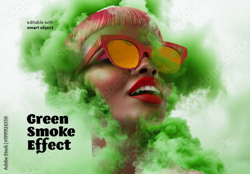 Green Smoke Photo Effect