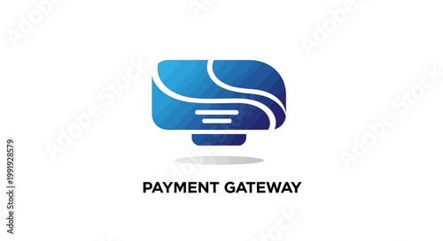 Modern Blue Payment Gateway Logo for Online Transactions.