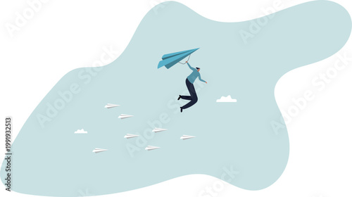 Innovative way to win business competition, think difference or choose our own winning direction, ambition and creativity .human life and situation.