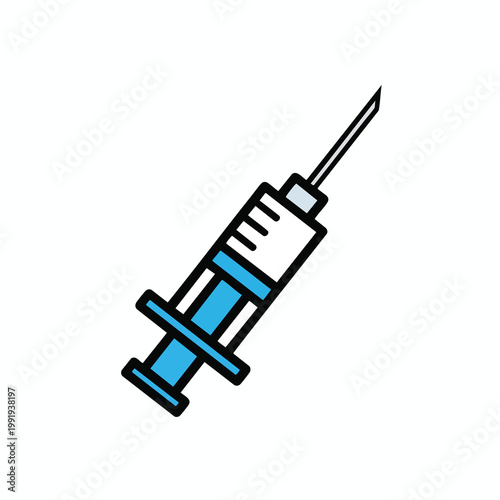 Medical syringe icon representing vaccination and injection procedures.