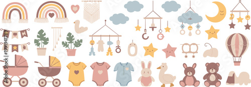 Baby Nursery Decor And Clothing With A Boho Aesthetic