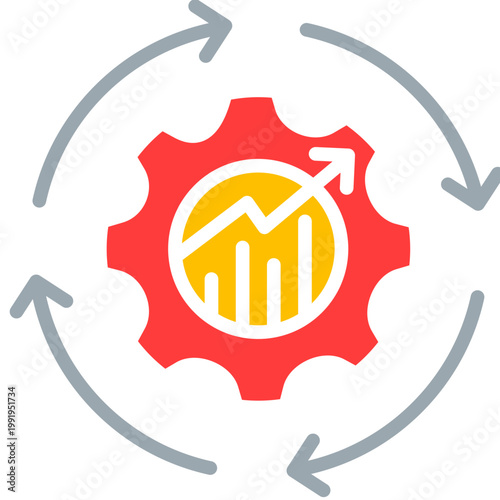 Process Planning colorfull icon