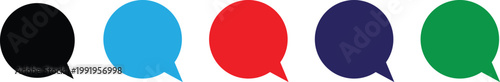 Prin Speech bubble outline icon representing chat messaging communication conversation UI element for apps and digital interface isolated on transparent background.