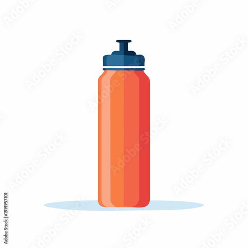 スポーツドリンクのペットボトルのフラットイラスト（水分補給）