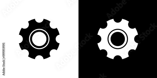 Setting Icon Sheet Black And White