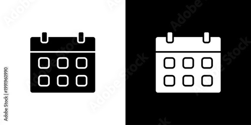 Calendar Icon Sheet Black And White