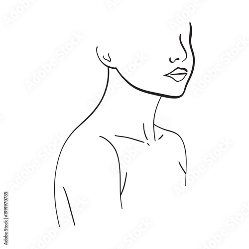 vector illustration of a woman
