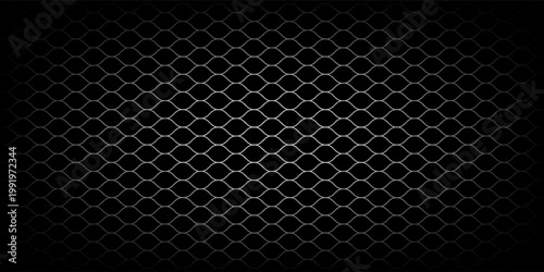 Black wired mesh texture isolated on white background. Metallic or fabric fence, cage or lattice structure.