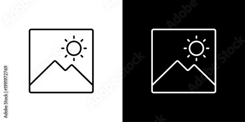Image Icon Sheet Black And White