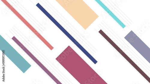 Modern Abstract Background with Minimalist Geometric Lines Shapes Flat Colorful Frame Design Vector. Good for Website Banners, Corporate Presentations, Branding, Posters, Social Media