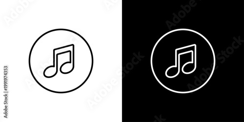 Music Icon Sheet Black And White