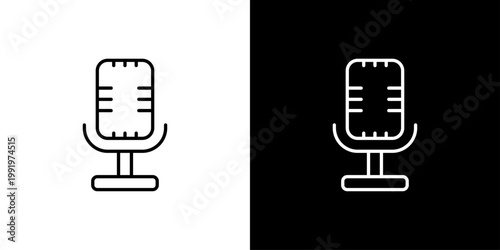 Microphone Icon Sheet Black And White