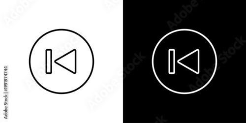 Back Icon Sheet Black And White