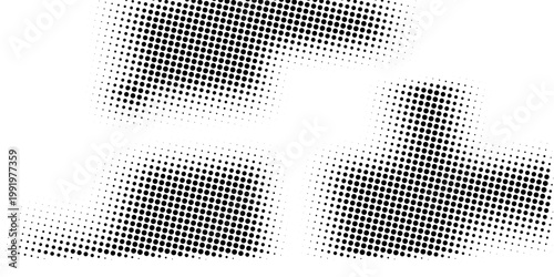 Halftone faded gradient texture. Grunge halftone grit background. White and black sand noise wallpaper. Retro pixilated vector backdrop