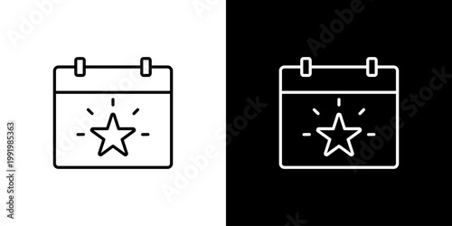 Event Icon Sheet Black And White