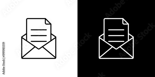 Email Icon Sheet Black And White