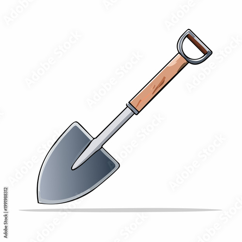 Cartoon shovel illustration