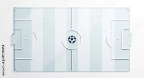 Aerial view of a soccer field.