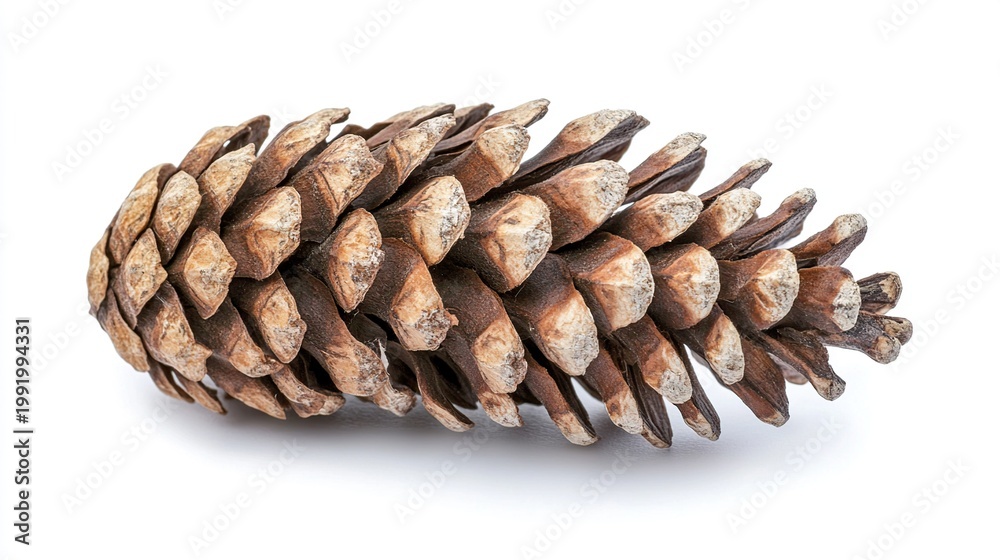 Fototapeta premium pine cones isolated on white
