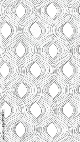 White and Gray Wavy Pattern Design Element.