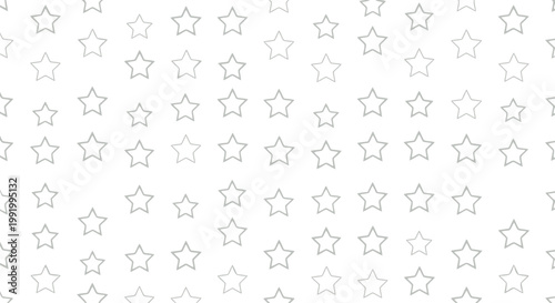 Seamless pattern of outlined star shapes in a repeating grid.