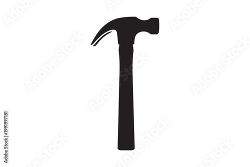 Black silhouette of a camel with curved neck and hump, isolated on white background