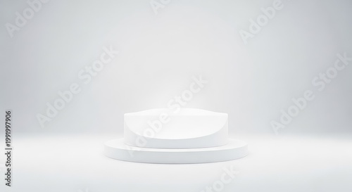 A completely empty, clean, white background space representing void, absence, and nothingness, ideal for copy or product placement, studio, pure, wall