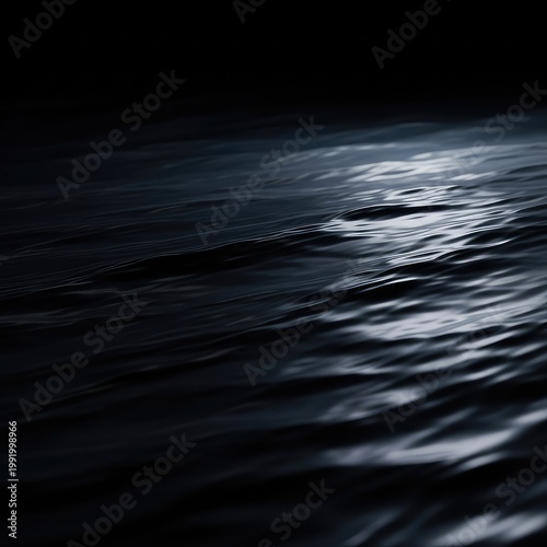 Abstract dark surface illuminated by subtle ambient glow, creating a mysterious and peaceful backdrop texture perfect for overlays, gradient, elegant, peaceful