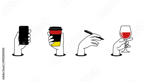 Icons with wine, cocktails, and beverage glasses.