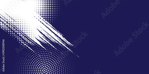 Dots halftone white and blue color pattern gradient grunge texture background. Dots pop art comics sport style vector illustration vector grunge