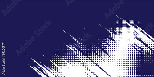Dots halftone white and blue color pattern gradient grunge texture background. Dots pop art comics sport style vector illustration vector grunge