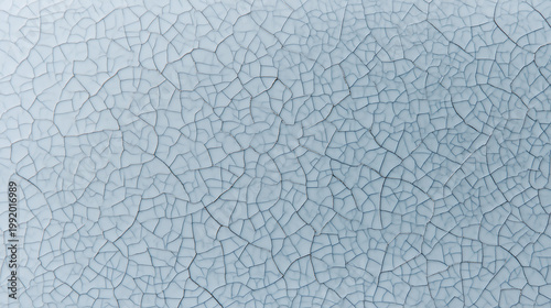 Minimalist light blue cracked ice or dry paint texture background
