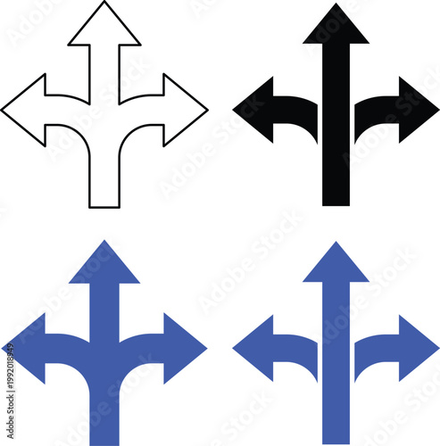 Comprehensive collection of black arrow icons for directional mapping vector