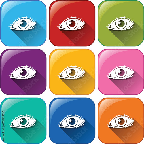 Professional eye symbol for cybersecurity and data privacy branding vector