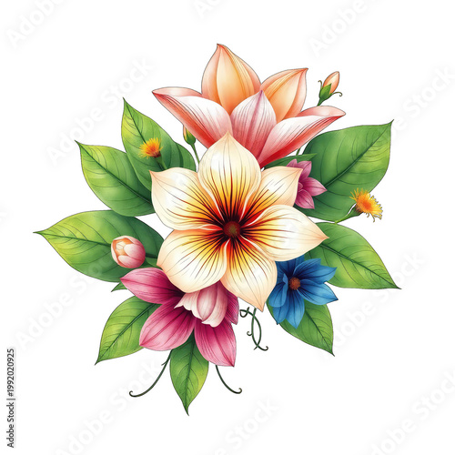 pink lily flower with transparent background PNG and JPEG image