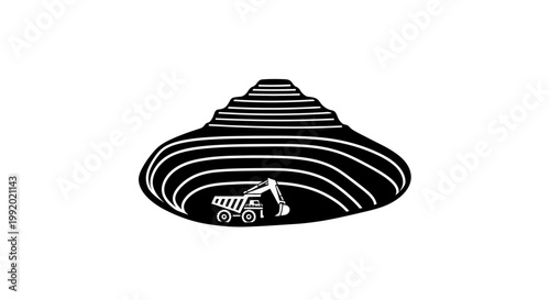 Black and white UFO spacecraft illustration.